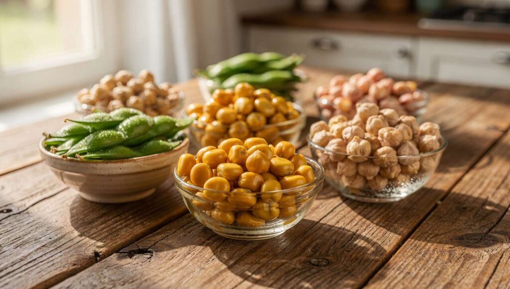 Edamame, Lupinen, Kichererbsen: Welche Hülsenfrucht das beste Nährstoffprofil hat